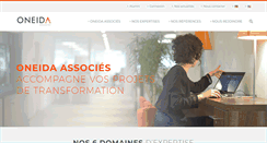 Desktop Screenshot of oneida-associes.com