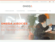 Tablet Screenshot of oneida-associes.com